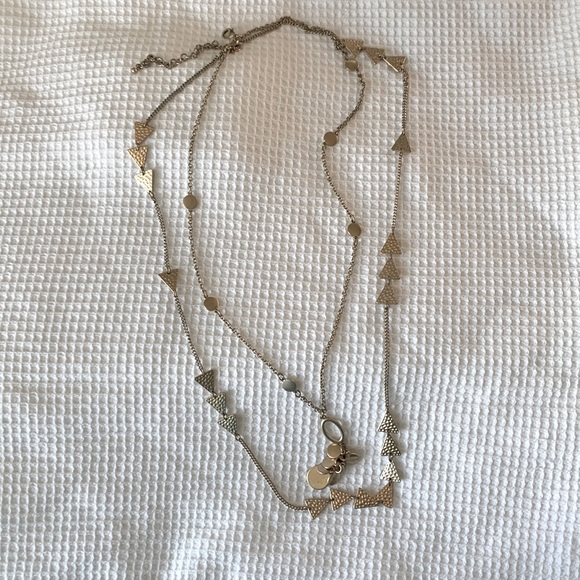 Premier Designs Geometric Triangles and circle Neklace - Picture 1 of 3